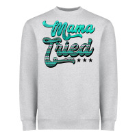 Heather Grey mama tried aztec turquoise Heavyweight Sweatshirt - AdoDesignShop