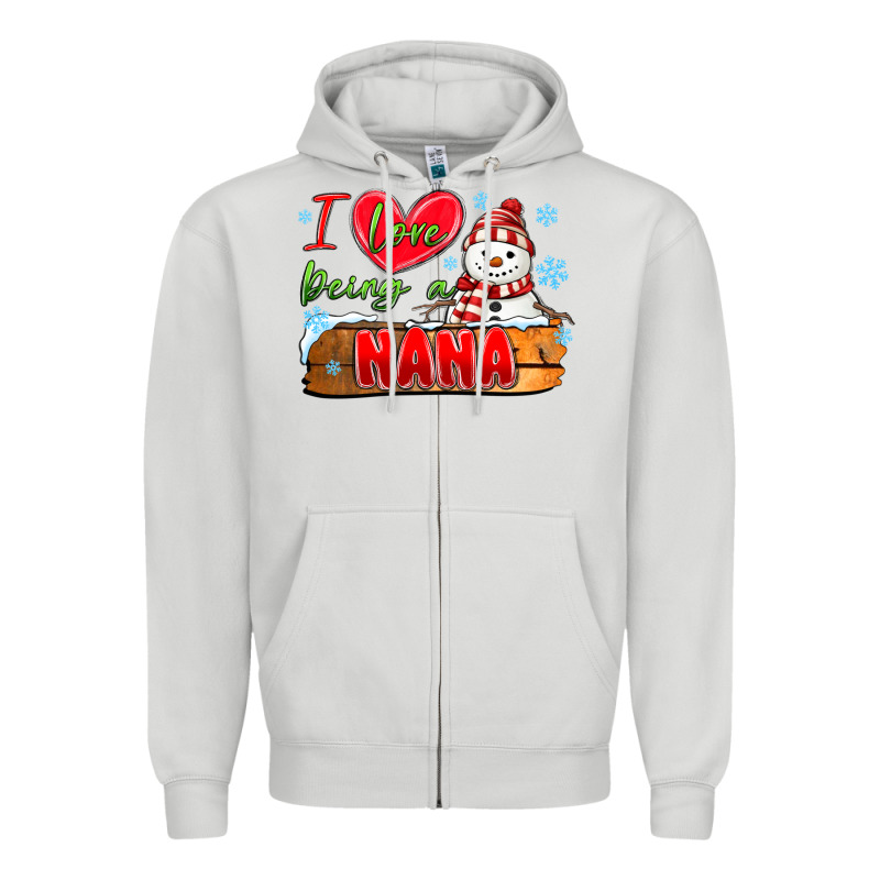 I Love Being A Nana Zipper Hoodie by MaliasSmallBusiness | Teevron