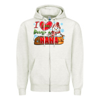 Oatmeal Heather i love being a nana Zipper Hoodie - MaliasSmallBusiness