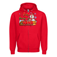 Red i love being a nana Zipper Hoodie - MaliasSmallBusiness