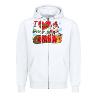 White i love being a nana Zipper Hoodie - MaliasSmallBusiness