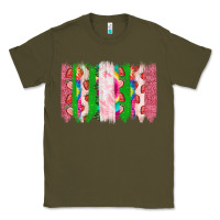 Army Green summer brushstrokes Classic Tee - CowhideDigitalArt