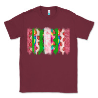 Burgundy summer brushstrokes Classic Tee - CowhideDigitalArt