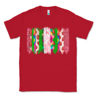 Red summer brushstrokes Classic Tee - CowhideDigitalArt