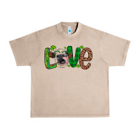 French Oak Western St. Patrick's Day Love Cow Urban Heavy Tee - Artiststas