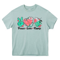Arona peace love nurse Heavy Core Tee - texasbilliewilder