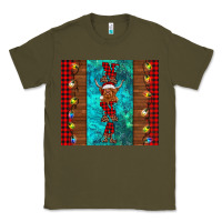 Army Green nana highland cow Christmas Classic Tee - BarkalooDesign