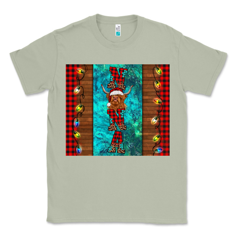 Nana Highland Cow Christmas Classic Tee by BarkalooDesign | Teevron