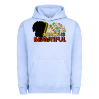 Pigment Grape Ice Black is beautiful Urban Hoodie - HowdyJamesFarm