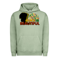 Pigment Oil Green Black is beautiful Urban Hoodie - HowdyJamesFarm