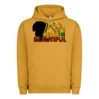 Pigment Peanut Butter Black is beautiful Urban Hoodie - HowdyJamesFarm