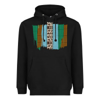 Black Western Farm Life Cowhide Brush Strokes Heavyweight Hoodie - Bettercallsaul