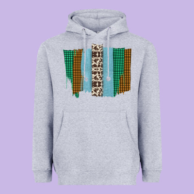 Western Farm Life Cowhide Brush Strokes Heavyweight Hoodie Designed By Bettercallsaul