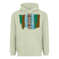 Matcha Western Farm Life Cowhide Brush Strokes Heavyweight Hoodie - Bettercallsaul