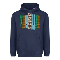 Navy Western Farm Life Cowhide Brush Strokes Heavyweight Hoodie - Bettercallsaul