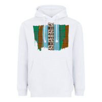 White Western Farm Life Cowhide Brush Strokes Heavyweight Hoodie - Bettercallsaul