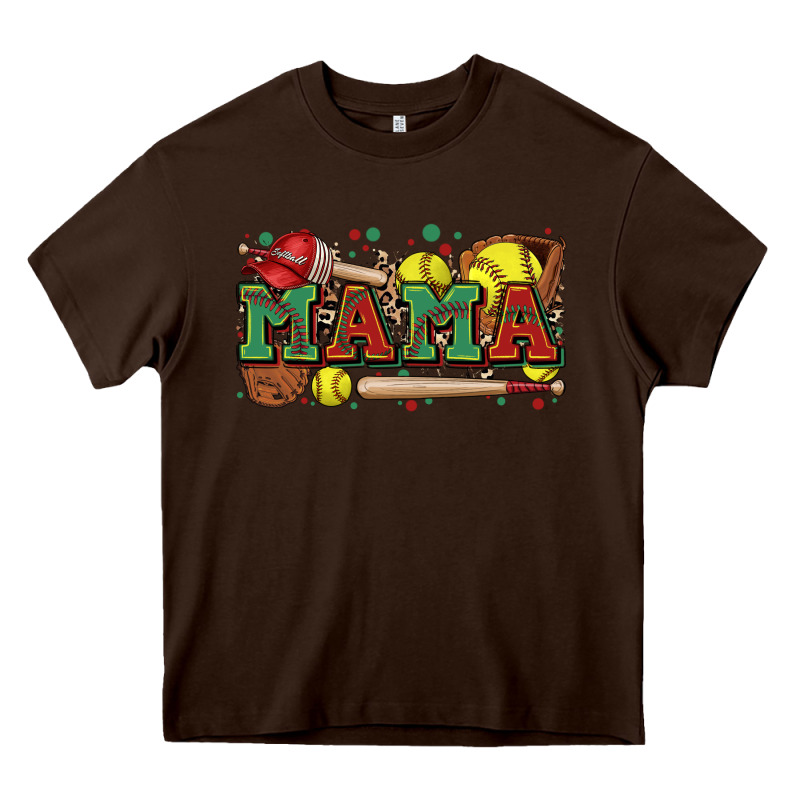 Mama Softball Heavy Core Tee by Zillion Design Studio | Teevron