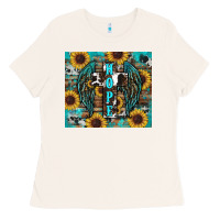 Bone western hope sunflower's Ladies Tee - RanaPortraitStore