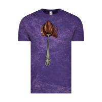 Cloud Purple spoon with chocolate Vintage Tee - AdoDesignShop