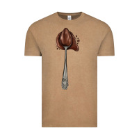 Vintage Coffee spoon with chocolate Vintage Tee - AdoDesignShop