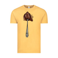 Vintage Mustard spoon with chocolate Vintage Tee - AdoDesignShop