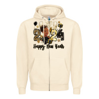 Sandshell 2024 happy new year black woman Zipper Hoodie - MaliasSmallBusiness