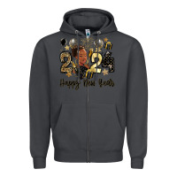 Smoke 2024 happy new year black woman Zipper Hoodie - MaliasSmallBusiness