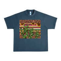 Midnight Navy cactus serape Urban Heavy Tee - AdoDesignShop