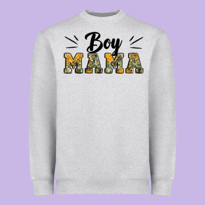 Boy Mama Camouflage Pattern Mother's Day Heavyweight Sweatshirt Designed By Artiststas