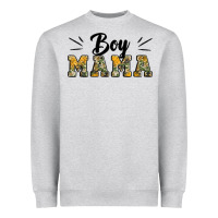 Heather Grey boy mama camouflage pattern mother's day Heavyweight Sweatshirt - Artiststas