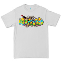 Dove Grey bartender Premium Tee - Zillion Design Studio