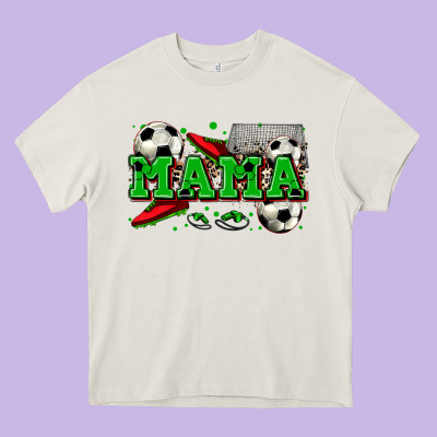 Mama Soccer Heavy Core Tee Designed By Zillion Design Studio