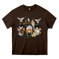 Chocolate Brown pastor nun religious gnome Heavy Core Tee - BarkalooDesign
