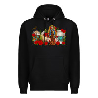 Black Lady of Guadalupe Coffee Cups Premium Hoodie - texasbilliewilder