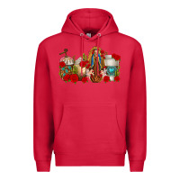 Cardinal Lady of Guadalupe Coffee Cups Premium Hoodie - texasbilliewilder