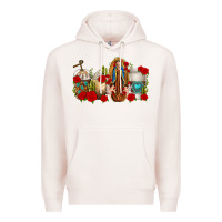 Pale Pink Lady of Guadalupe Coffee Cups Premium Hoodie - texasbilliewilder