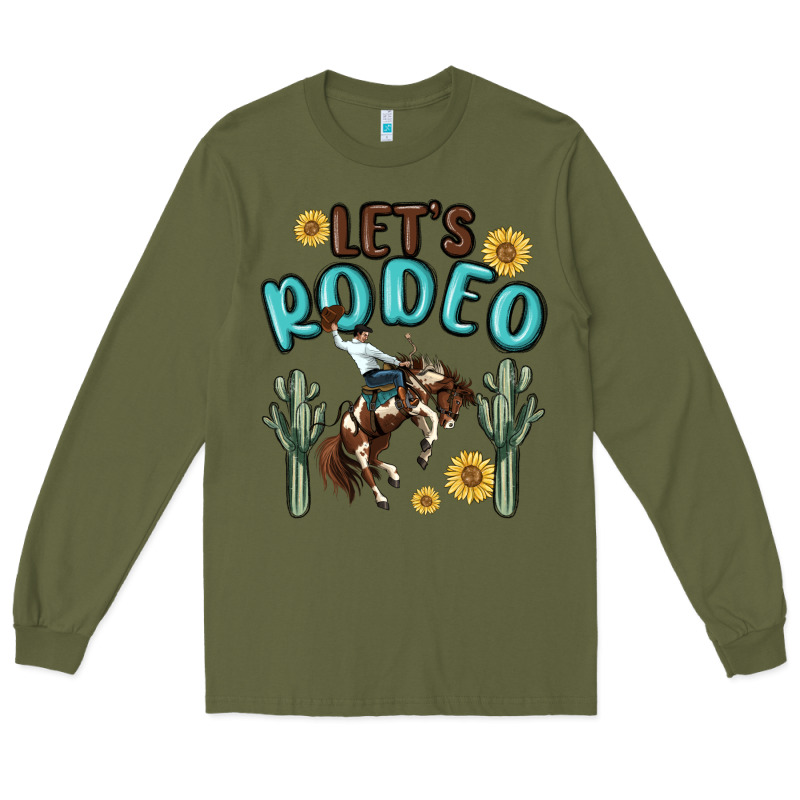 Let's Rodeo Long Sleeve Tee by MaliasSmallBusiness | Teevron