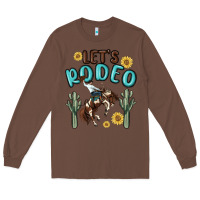 Chestnut let's rodeo Long Sleeve Tee - MaliasSmallBusiness
