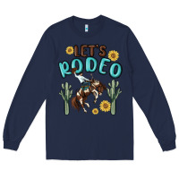Navy let's rodeo Long Sleeve Tee - MaliasSmallBusiness