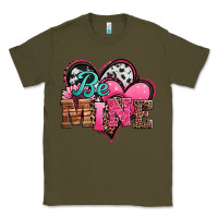 Army Green valentines day western hearts be mine Classic Tee - Jasminsmagicworld