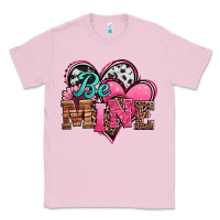 Bubblegum Pink valentines day western hearts be mine Classic Tee - Jasminsmagicworld