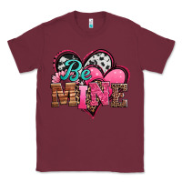 Burgundy valentines day western hearts be mine Classic Tee - Jasminsmagicworld