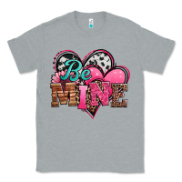 Heather Grey valentines day western hearts be mine Classic Tee - Jasminsmagicworld