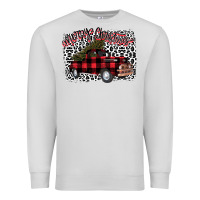 Dove Grey Merry Christmas Truck Premium Sweatshirt - Bettercallsaul