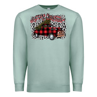 Seafoam Merry Christmas Truck Premium Sweatshirt - Bettercallsaul