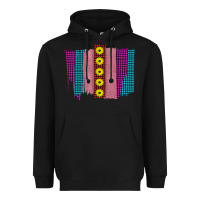 Black Western Farm Life Sunflower Brush Strokes Heavyweight Hoodie - Bettercallsaul