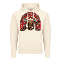 Vintage Artic valentines highland cow rainbow Vintage Hoodie - JahusDesignShop