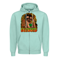 Seafoam black couple blessed Zipper Hoodie - NancyCooperArtShop