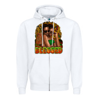 White black couple blessed Zipper Hoodie - NancyCooperArtShop