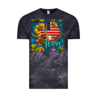 Cloud Black 4th of july texas map with cow seamless pattern Vintage Tee - BundleAndBundleShop